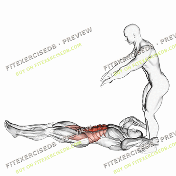 Assisted Lying Leg Raise With Throw Down — watermarked preview