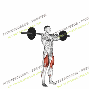 Barbell Clean-grip Front Squat — watermarked preview