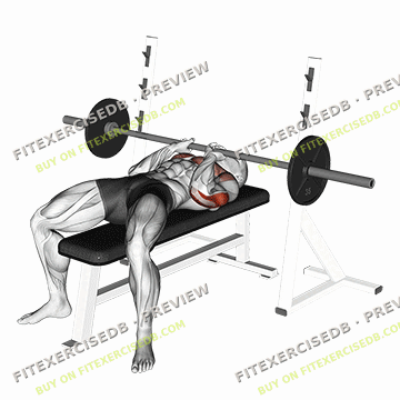 Barbell Close-grip Bench Press — watermarked preview