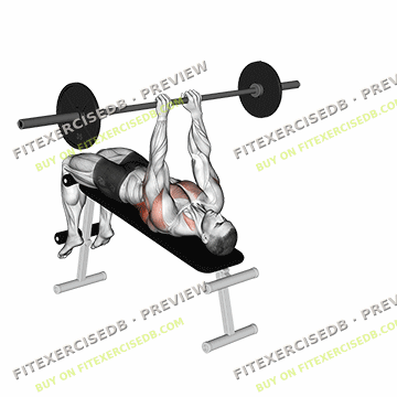 Barbell Decline Bent Arm Pullover — watermarked preview